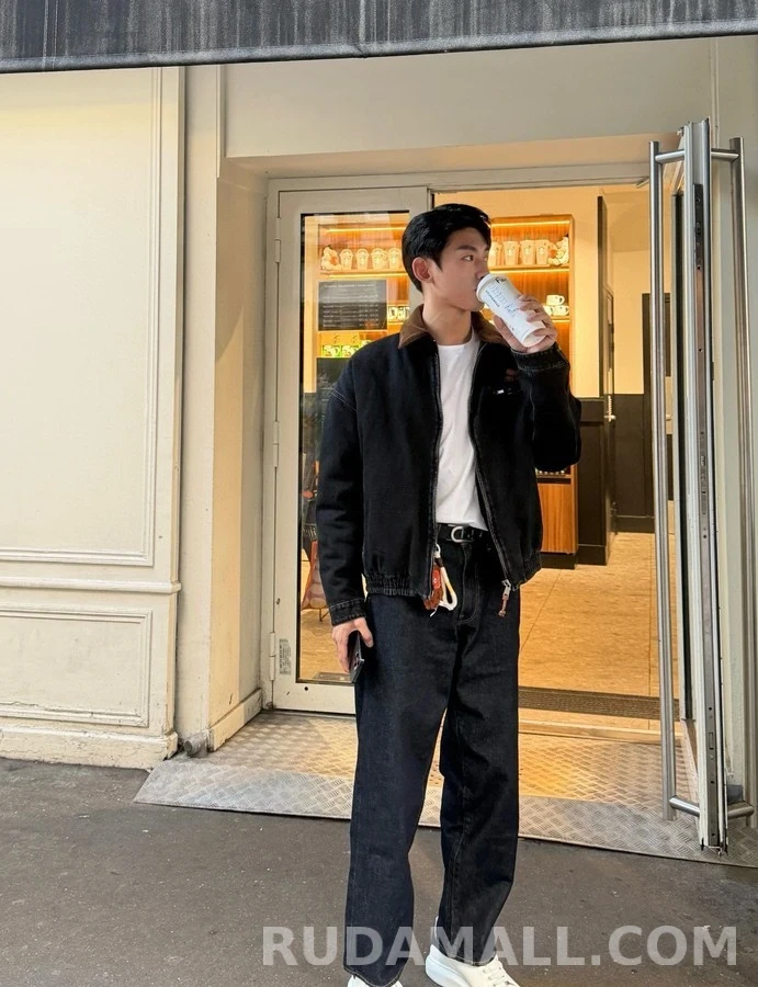 미우미우 미우미우 중공 워시 가공 코튼 자켓 상세 이미지